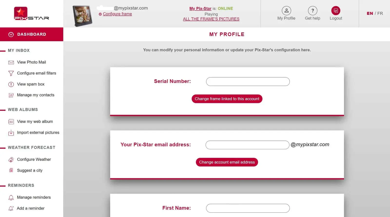 Beim Web-Dashboard anmelden